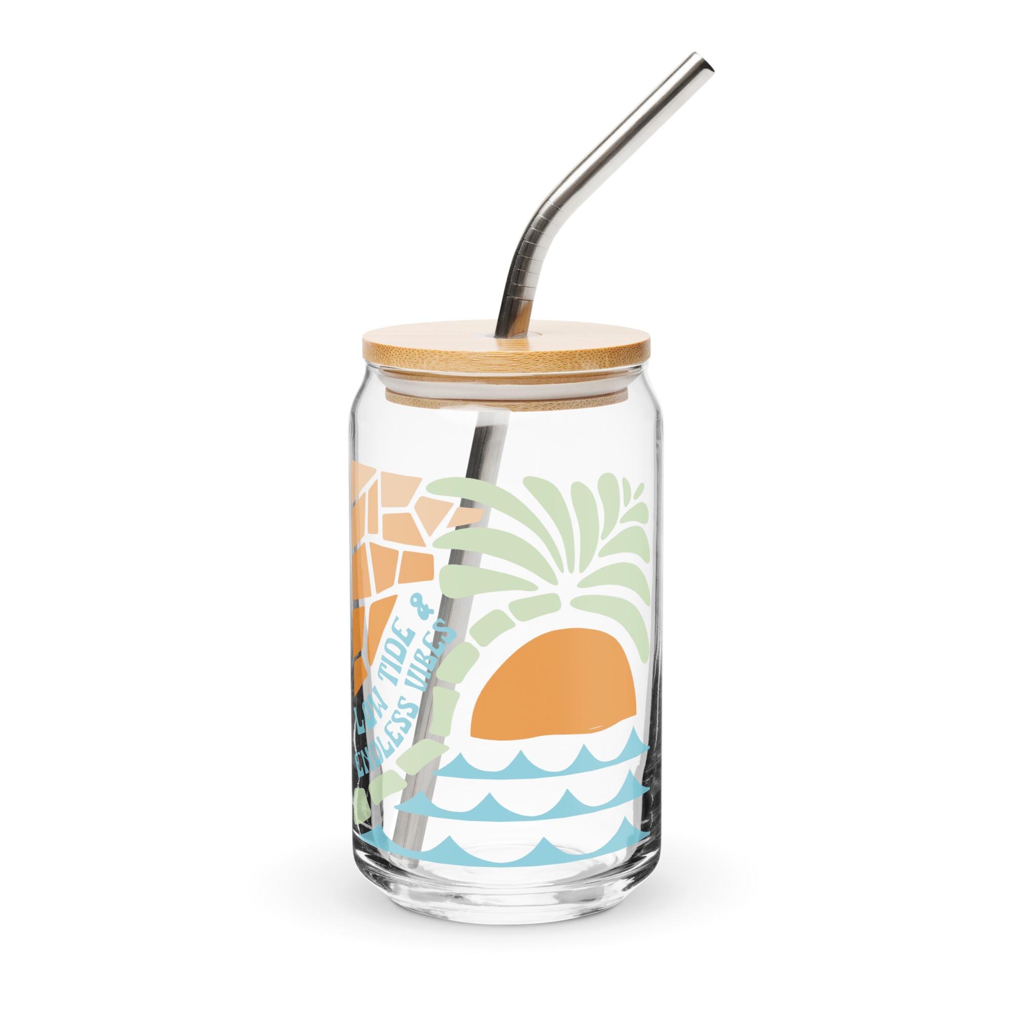 Low Tide and Endless Vibes Coffee Glass
