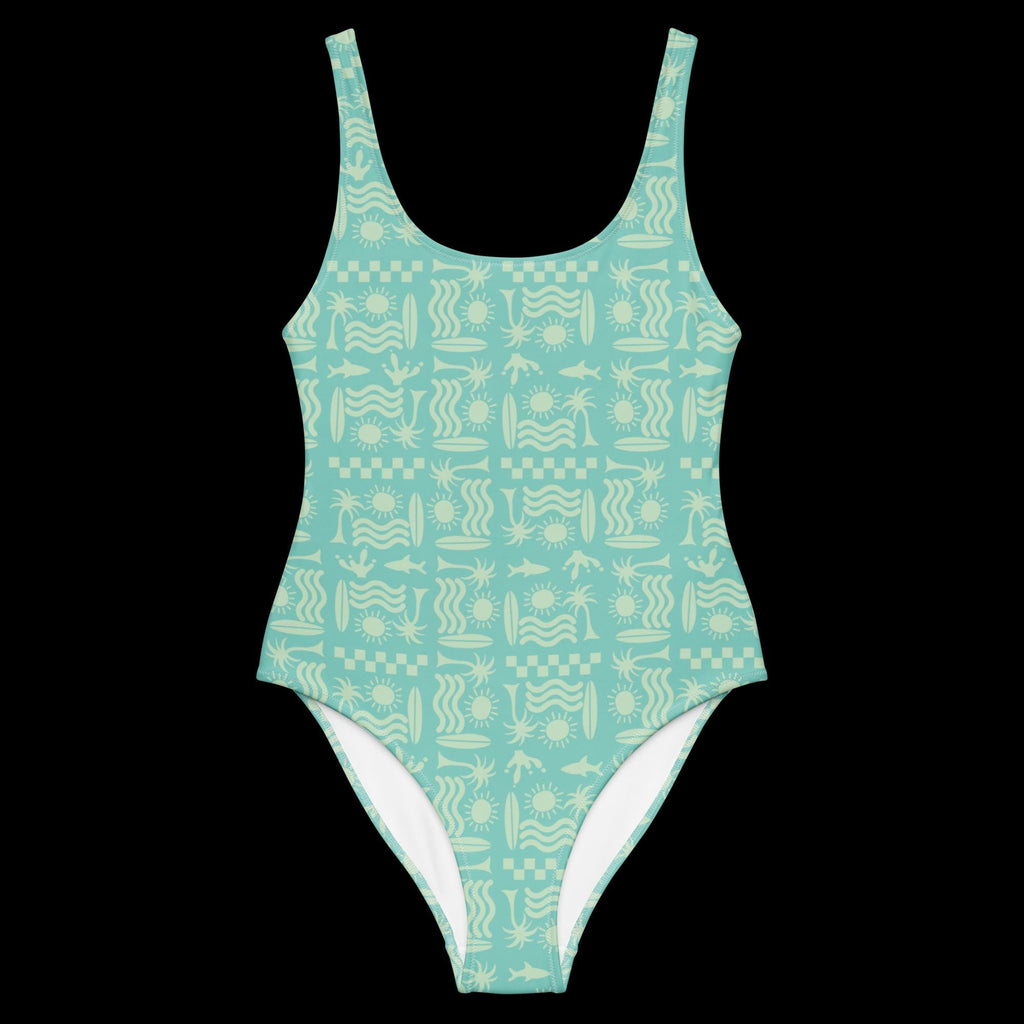 Surfer Print Women's One-Piece Swimsuit