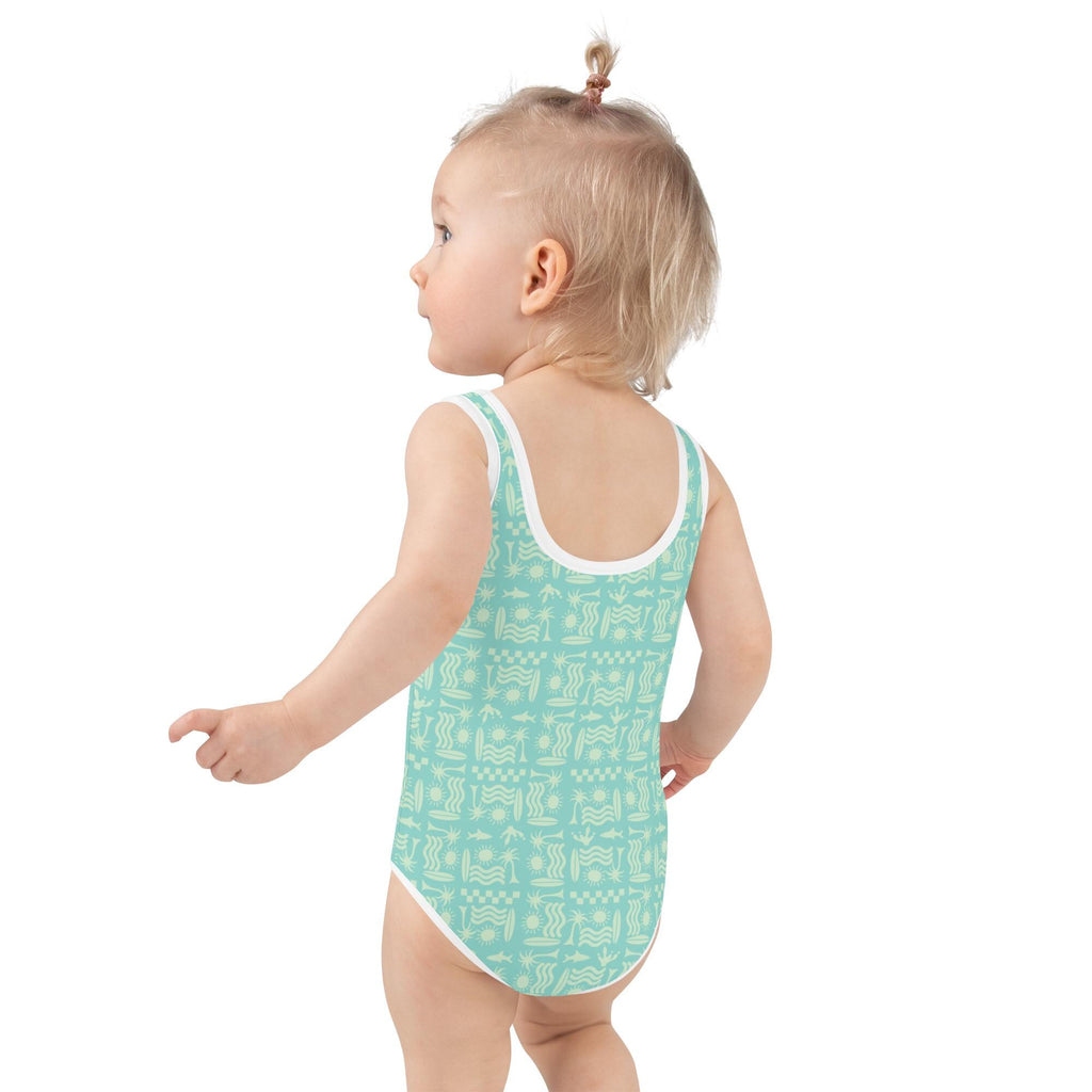 Surfer Print Toddler & Kids Swimsuit