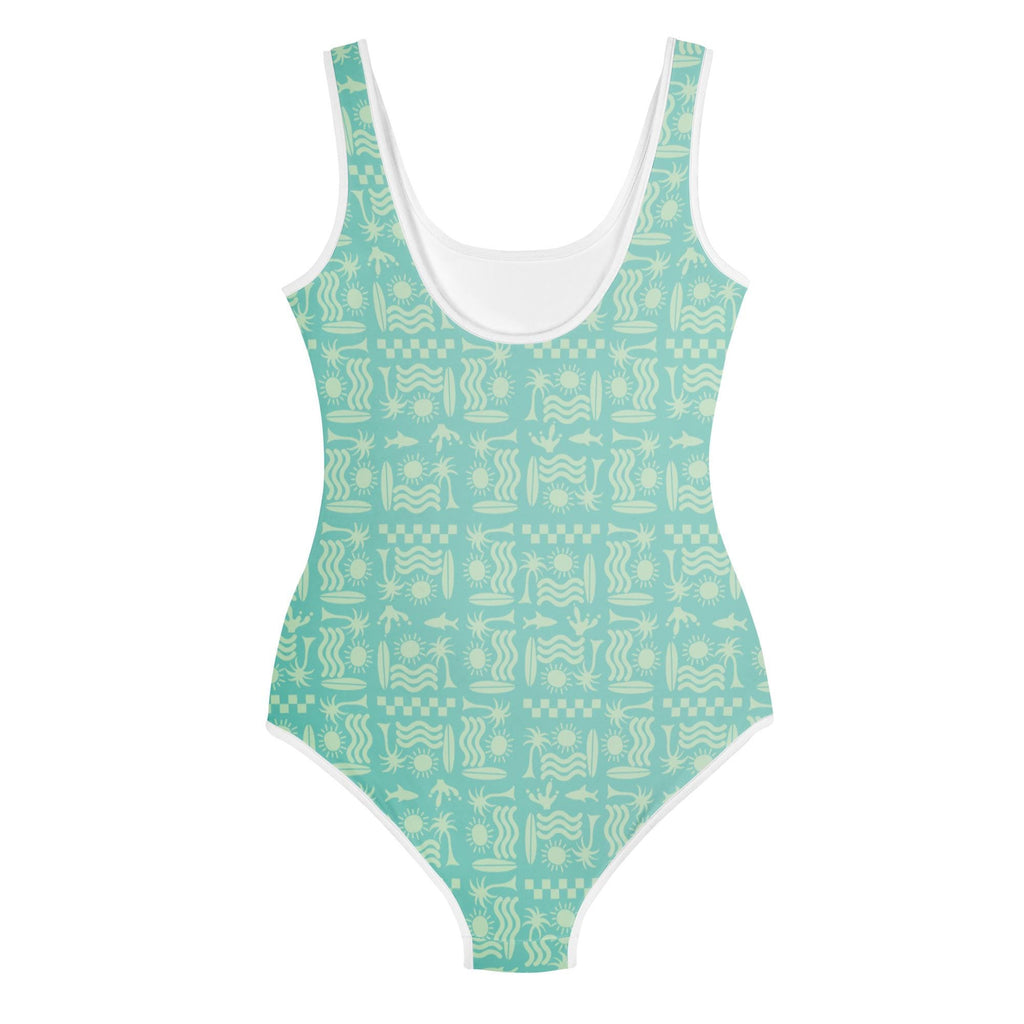 Surfer Print Youth Swimsuit