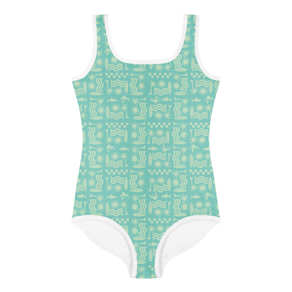 Surfer Print Toddler & Kids Swimsuit