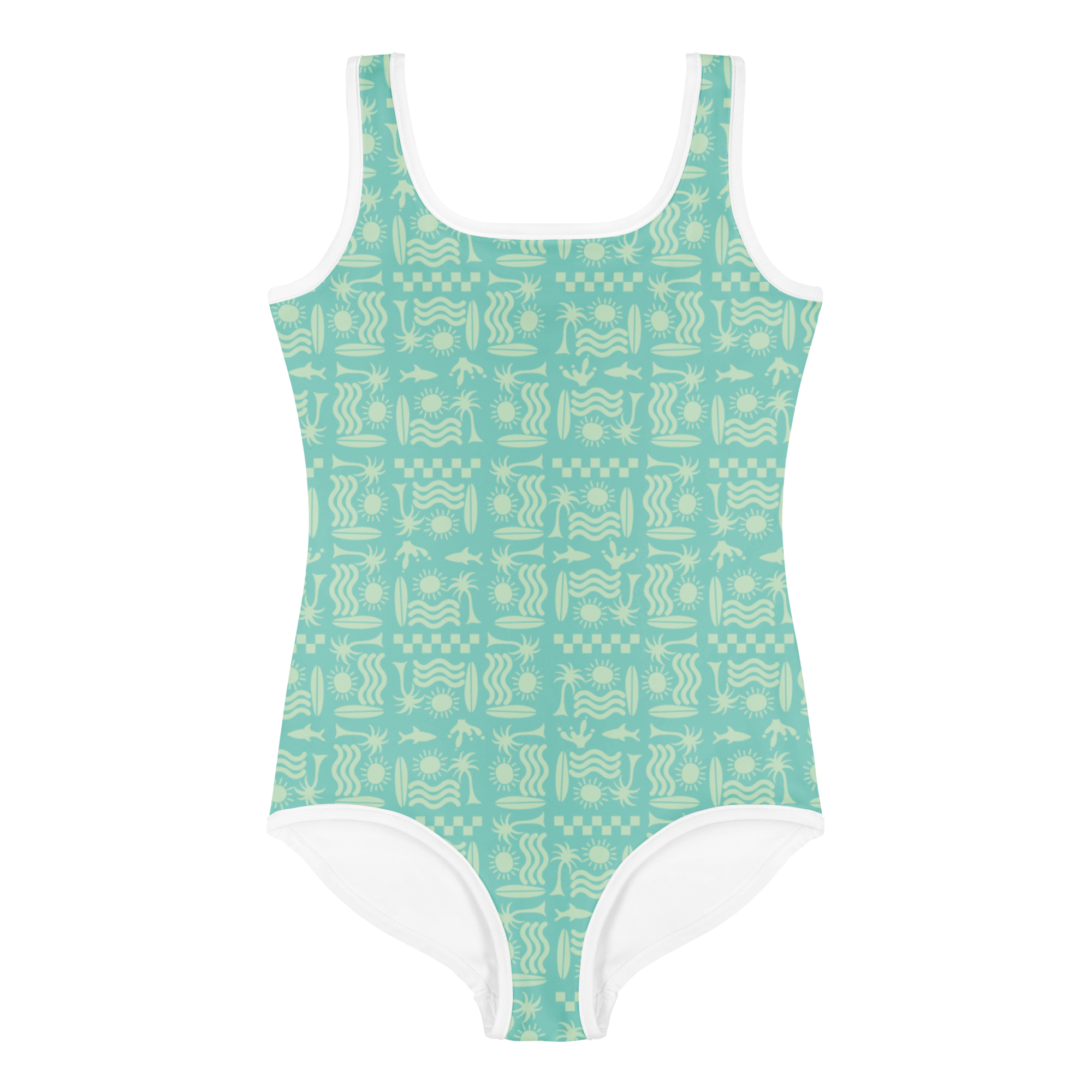 Surfer Print Toddler & Kids Swimsuit