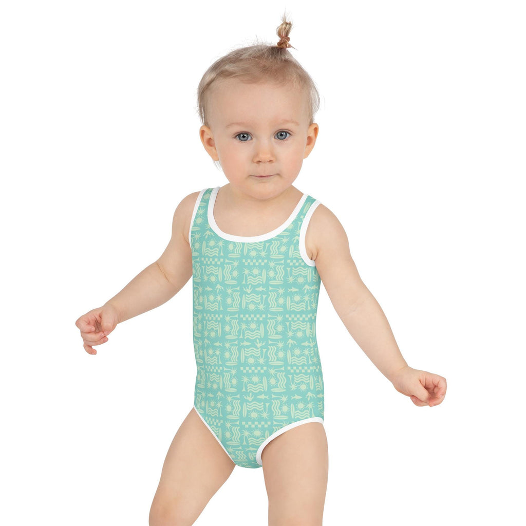 Surfer Print Toddler & Kids Swimsuit