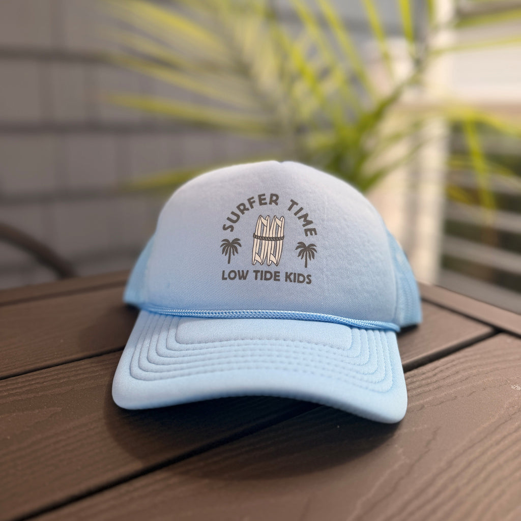 Surfer Time Trucker Hat (Blue)